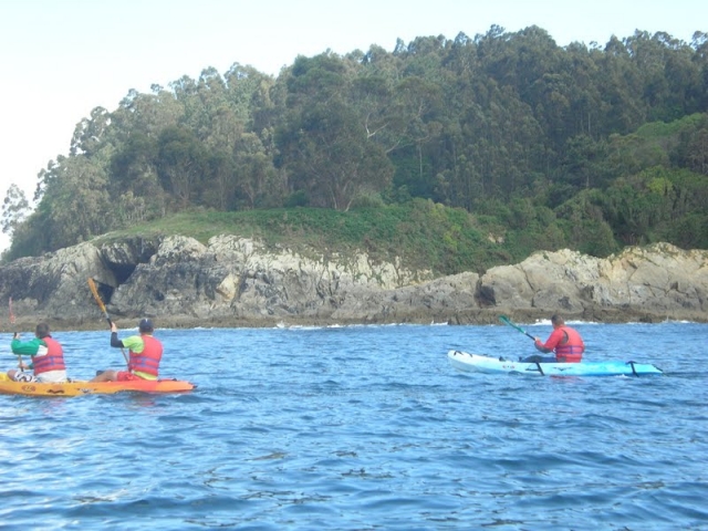 Kayaks cerca de la orilla